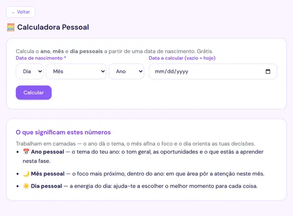 Calculadora Pessoal (gratuita)